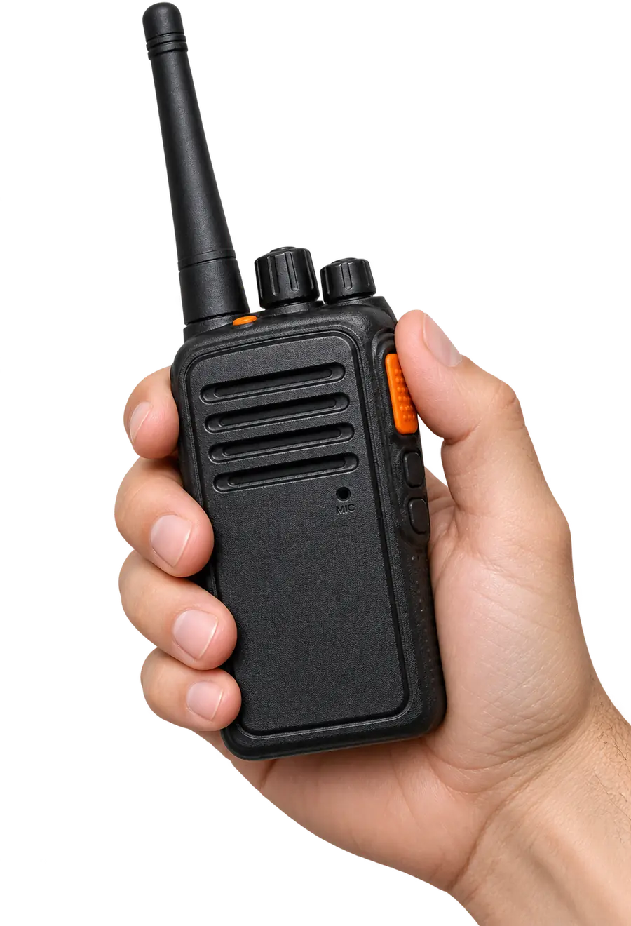 Rádio comunicador profissional Rádio Móbile em uso